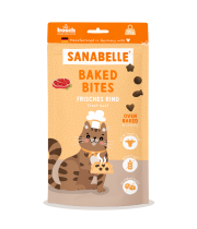 Sanabelle skanėstas orkaitėje kepti šviežios jautienos kąsneliai 55g Sanabelle skanėstas orkaitėje kepti šviežios jautienos kąsneliai 55g